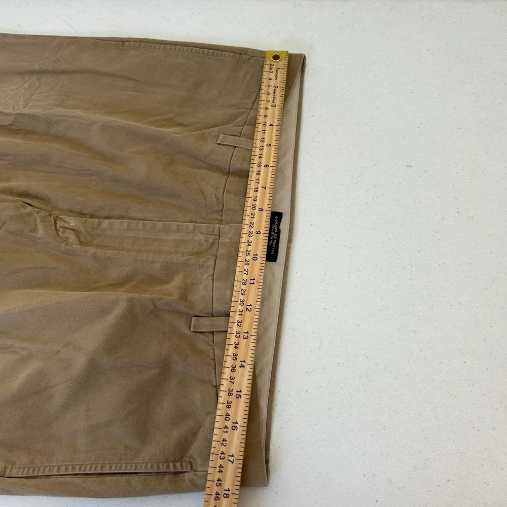Banana Republic Gavin Chino Mens 36x30 Khaki Tan Straight Leg Cotton Pants 6733
